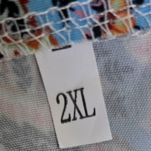 Paisley Print Maxi Dress with Brown Belt 2XL - Picture 4 of 4